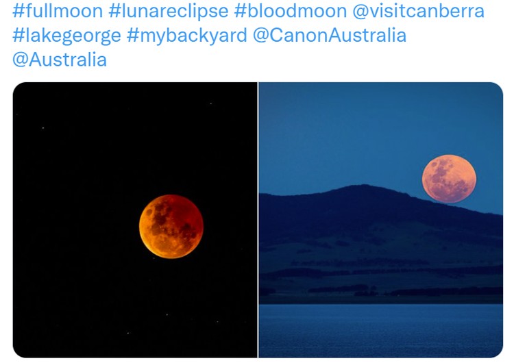 Netizen Berbagi Foto Gerhana Bulan Total 8 November 2022 Netizen Berbagi Foto Gerhana Bulan Total 8 November 2022 di Twitter