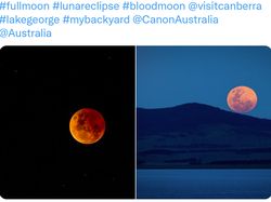 Aneka Foto Gerhana Bulan Total dari Netizen Dunia