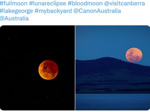 Aneka Foto Gerhana Bulan Total dari Netizen Dunia