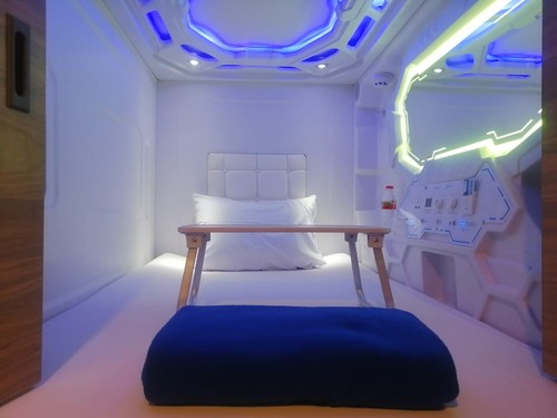 PassGo merupakan hotel kapsul pertama di Bandara I Gusti Ngurah Rai, Kabupaten Badung, Bali. Foto: Nuranda Indrajaya