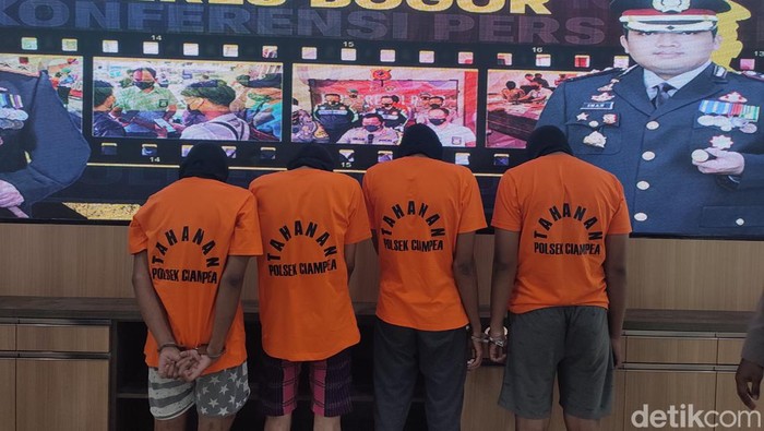 Pelaku maling gangster di SDN 4 Cihideung, Ciampea, Bogor (Rizky Adha/detikcom)