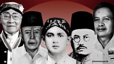 Potret 5 Tokoh Pahlawan Nasional Baru Indonesia