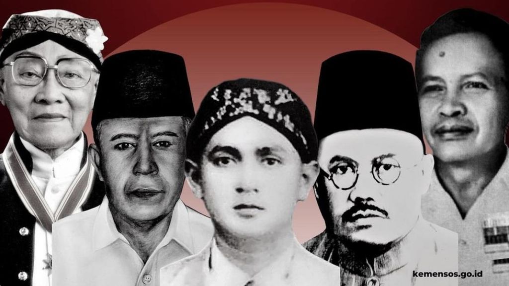 Potret 5 Tokoh Pahlawan Nasional Baru Indonesia