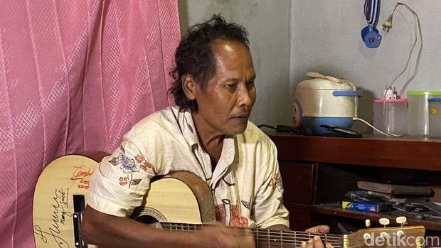 Syam Permana alias Syamsudin, pencipta lagu dangdut kenamaan yang kini hidupnya pilu