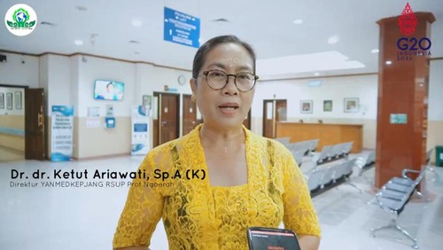 Tangkapan layar Direktur Yanmedkepjang RSUP Prof Ngoerah, Dr.dr. Ketut Ariawati, Sp.A (K), soal persiapan KTT G20, Selasa (8/11/2022) malam.