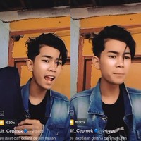 Kini populer karena menirukan suara dan gaya bicara Dilan, remaja 18 tahun itu mengungkapkan perubahan yang ia rasakan usai viral. Dia senang karena bisa mendapatkan penghasilan sehingga tidak perlu minta uang jajan pada orang tua. Banyak yang sudah saya dapatkan, sudah beli motor dari endorse dan uang tabungan. Pengaruhnya dapat endorse jadi tidak minta uang jajan dari orang tua, satu bulan tergantung Rp 1 juta satu bulan sekitar Rp 2,5 juta, jelasnya. Foto: Dok. TikTok @alif_cepmek.