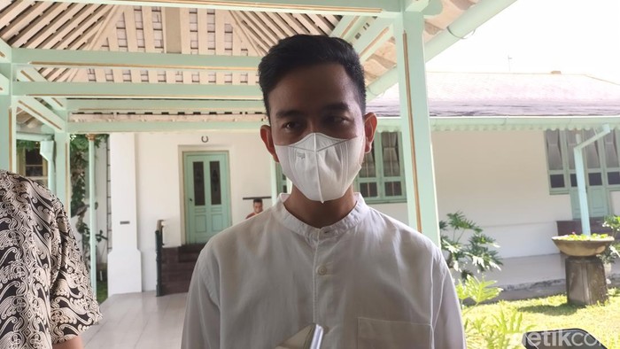 Wali Kota Solo Gibran Rakabuming Raka saat ditemui di Pura Mangkunegaran, Solo, selasa (8/11/2022).