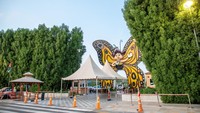 Taman kupu-kupu ini memiliki luas 2.600 meter persegi.  