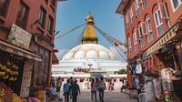 Lalu, yang ke-3 ada Negara Nepal dengan yang memiliki populasi saat ini 29,3 juta orang dengan biaya hidup lebih murah sekitar US$ 450 per bulan. (Nicolas Economou/Getty Images)