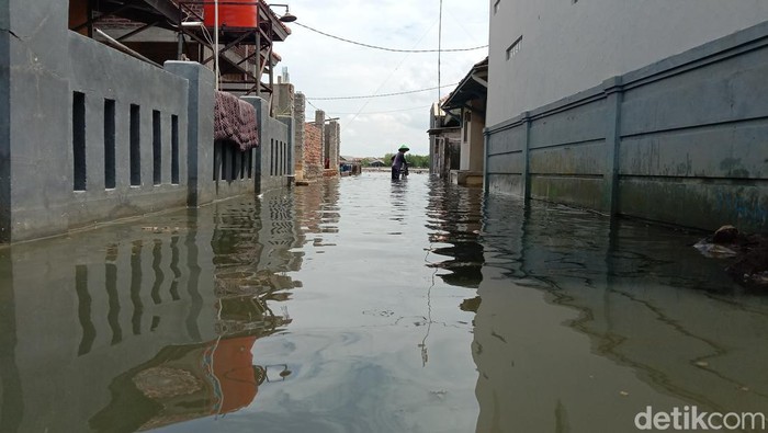 Banjir rob di Indramayu.