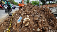 Akibat galian dan parkir alat berat tersebut, arus lalu lintas dari arah Cengkareng menuju Grogol tersendat.