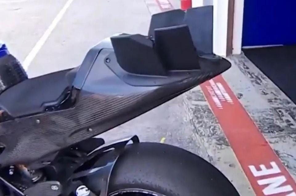 Fabio Quartararo saat sesi tes MotoGP di Valencia, Spanyol.