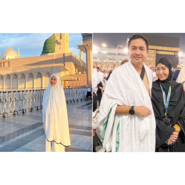 Mantan kekasih Zumi Zola itu mengucapkan rasa terima kasih di 10 tahun pernikahannya bersama Regi Datau bisa beribadah umrah bersama. Terimakasih Imamku untuk terus menggandeng tangan ini dari 10 tahun lalu hingga Sa’i kini..Alhamdulillah untuk hadiah Ibadah 10 taun bersama , semua indah karena Allah SWT.., tulis Ayu. Foto: Dok. Instagram @mrsayudewi.
