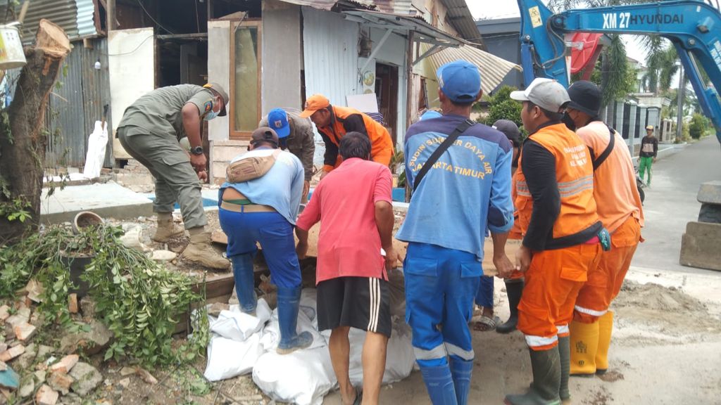 Got antibanjir atau saluran penghubung di permukiman kawasan Haji Dogol Kelurahan Pondok Bambu, Duren Sawit, Jaktim. (Dok Dinas SDA DKI)