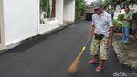 Pengaspalan Jalan Rumah Calon Besan Jokowi Jelang Pernikahan Kaesang-Erina