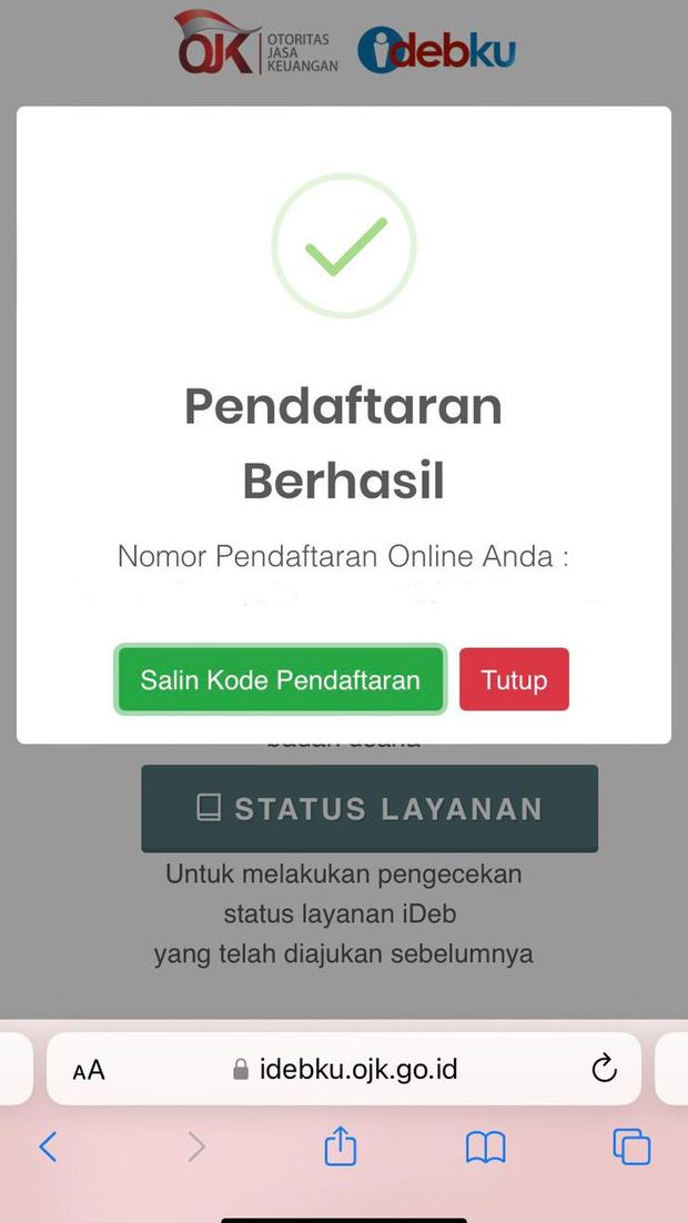 Langkah-langkah Pendaftaran Ideb