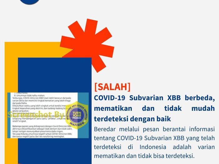 Postingan akun Twitter @kominfojogja tentang hoaks yang menyebut COVID-19 Subvarian XBB berbeda, mematikan dan tidak mudah terdeteksi dengan baik, diunggah pada Rabu (9/11/2022).