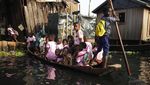 Potret Kehidupan di Permukiman Kumuh Terapung Nigeria