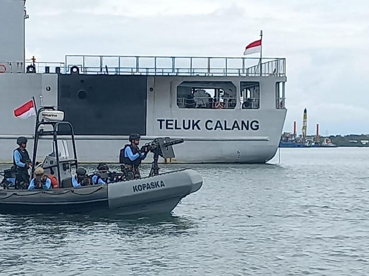 Potret Satgasla TNI AL Latihan Pengamanan G20 di Pelabuhan Benoa