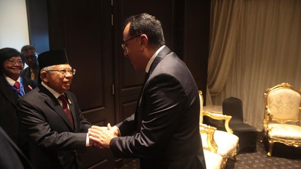 Wapres Ma'ruf Amin Gelar Pertemuan Bilateral dengan PM Mesir