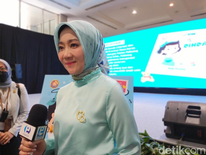 Atalia Praratya saat ditemui di Indonesia Internasional Book Fair (IIBF) 2022