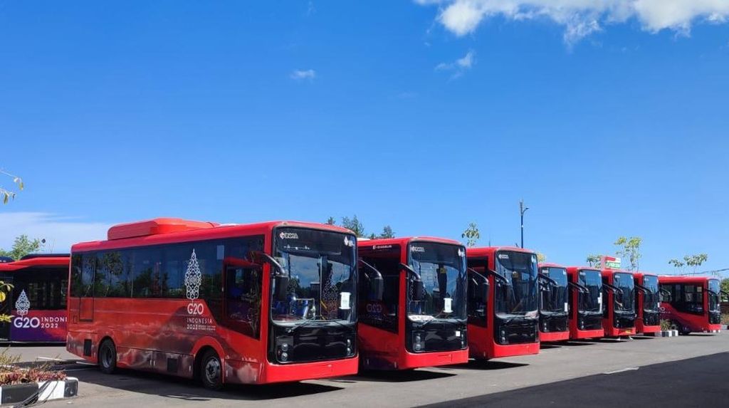 Damri Operasikan 24 Bus Listrik saat KTT G20, Ini Rutenya
