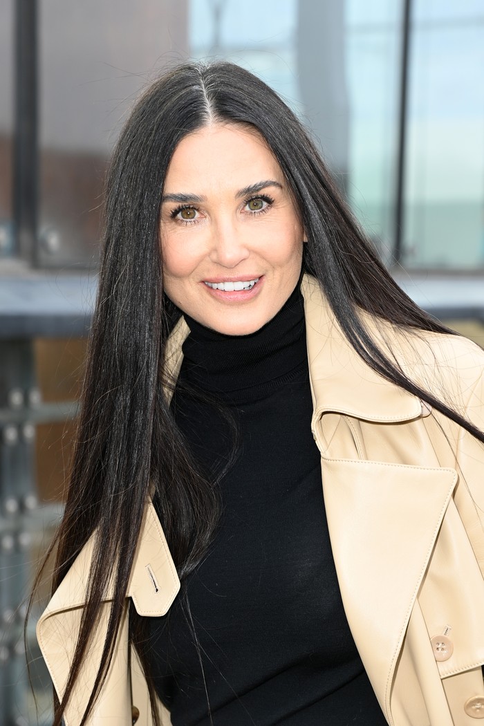 PARIS, FRANCE - MARCH 03: (EDITORIAL USE ONLY - For Non-Editorial use please seek approval from Fashion House) Demi Moore attends the Chloe Womenswear Fall/Winter 2022/2023 show as part of Paris Fashion Week on March 03, 2022 in Paris, France. (Photo by Pascal Le Segretain/Getty Images)