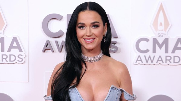Katy Perry Bergaun Denim