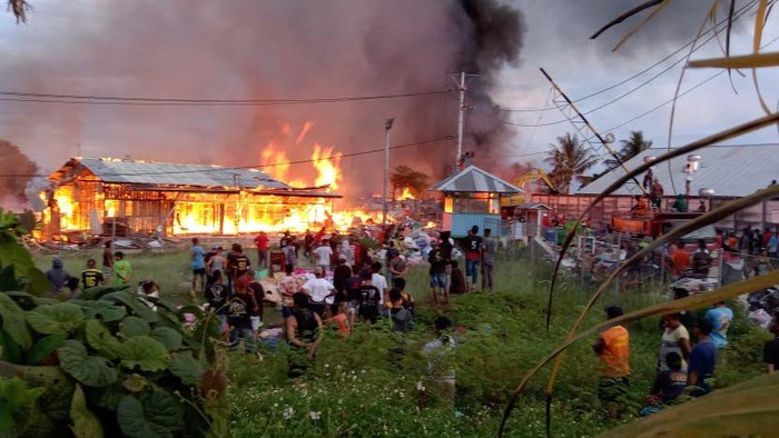 Kebakaran di Serui Papua