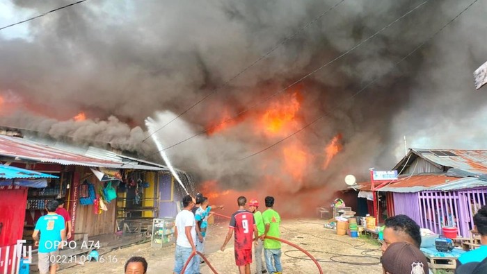 Kebakaran di Serui Papua
