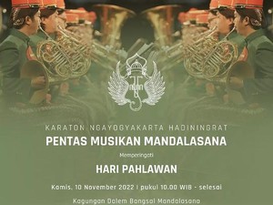 Hari Pahlawan 2022, Keraton Jogja Gelar Pentas Musikan Mandalasana