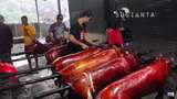 Penjual Babi Guling Viral di Bali Hingga Warung Makan Diramaikan Komunitas Motor