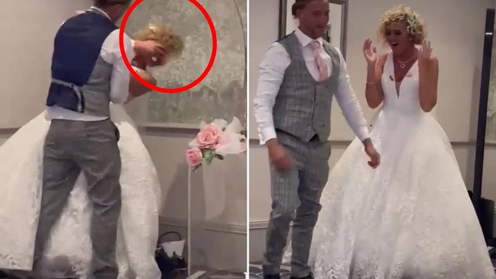 Pria Ini Dihujat Usai Tampar Istri Pakai Kue Pengantin di Pesta Pernikahannya