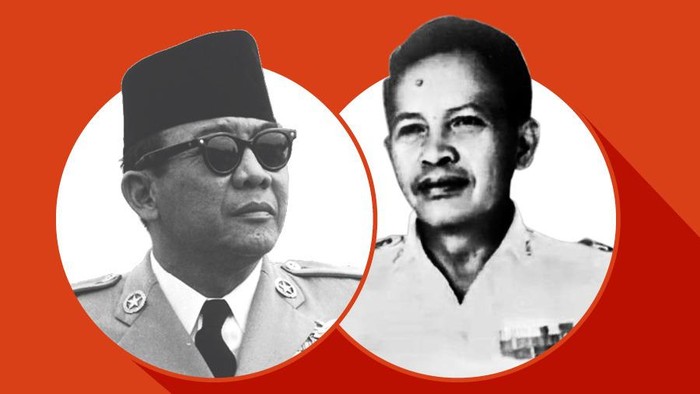 Soekarno dan dr Soeharto (dok. detikcom)