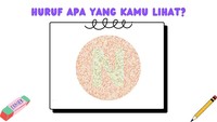 Jika tidak bisa melihat huruf ini tandanya kamu mengalami buta warna parsial. Foto: Asah Otak detikHealth
