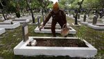 Momen Veteran di Bekasi Tabur Bunga Peringati Hari Pahlawan