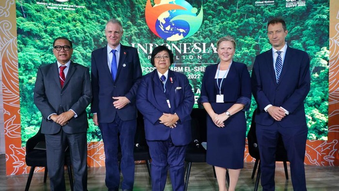 World Climate Leaders’ Insight on Indonesia’s FOLU Net Sink 2030, di Paviliun Indonesia COP 27 UNFCCC, Sharm El-Sheikh, Mesir (Dok istimewa)