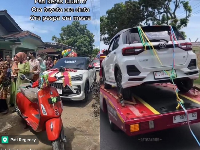 Acara pernikahan viral di media sosial di Pati, Jawa Tengah. Acara pernikahan viral di media sosial di Pati, Jawa Tengah.