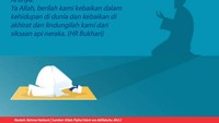 Doa ini dinukil dari Abu Hurairah RA yang menganjurkan muslim untuk memanjatkan doa setelah selesai membaca bacaan dalam tahiyat akhir. Doa ini ditujukan untuk memohon perlindungan pada Allah SWT dari siksa neraka, azab kubur, bencana, dan fitnah Dajjal. (Ilustrasi: Mindra Purnomo/detikcom)