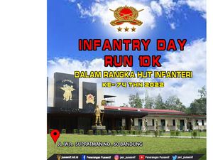 Pussenif Gelar Lomba Lari Infantry Day Run, Yuk Ikutan!
