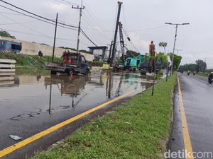 Ada Pengerjaan Cross Drain Antisipasi Banjir, Raya Porong Lama Ditutup 35 Hari