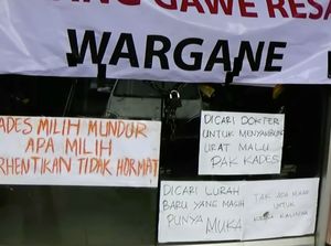 Kades Dituding Berzina, Kantor Desa di Banjarnegara Disegel Warga