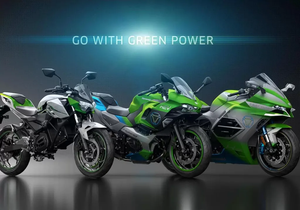 Kawasaki kembangkan motor listrik, hybrid, hingga hidrogen