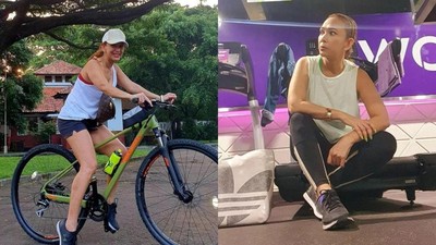 Potret Kiki Fatmala Tekuni Olahraga usai Pulih dari Kanker Paru
