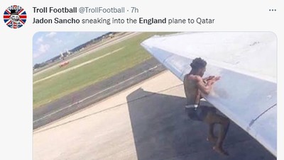 Meme Kocak Jadon Sancho Gak Jadi Berangkat ke Piala Dunia 2022