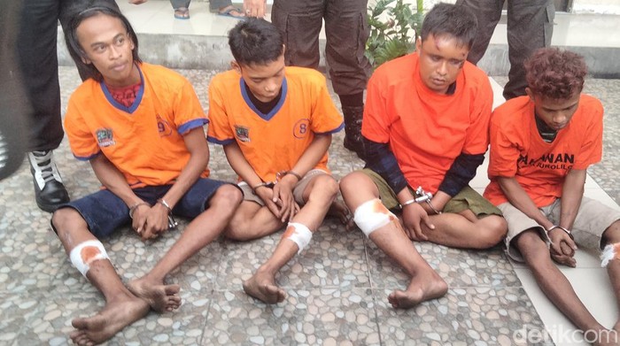 pelaku curanmor ditembak kaki