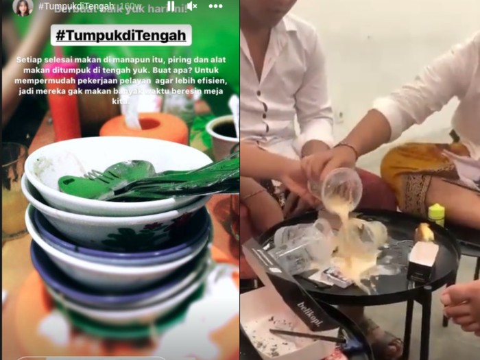 Pemuda sengaja tumpahkan minuman