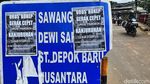 Poster Kritik Kasus Kebaya Merah dan Tragedi Kanjuruhan Hiasi Depok