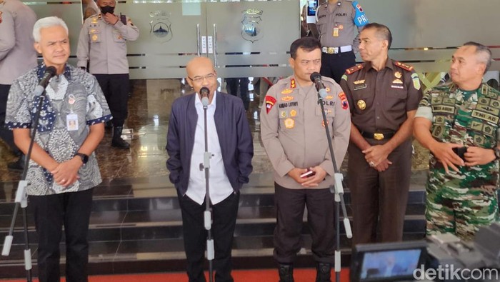 Rombongan Komisi III DPR RI di Mapolda Jateng, Semarang, Jumat (11/11/2022).