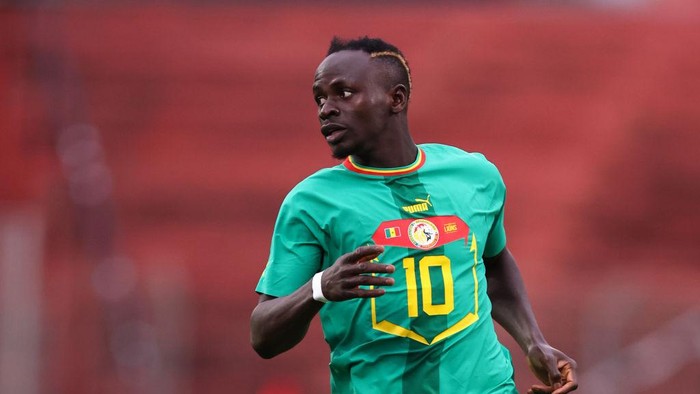MARIA ENZERSDORF, AUSTRIA - SEPTEMBER 27: Sadio Mane of Senegal during the  International Friendly between Senegal and Iran at Motion Invest Arena on September 27, 2022 in Maria Enzersdorf, Austria. (Photo by Robbie Jay Barratt - AMA/Getty Images)